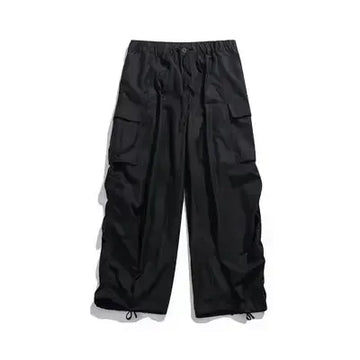 Aidase Japanese Wide Leg Cargo Pants Men Vintage Oversize Cargo Trousers Male Loose Casual Streetwear Hip Hop Pocket Autumn aidase-shop